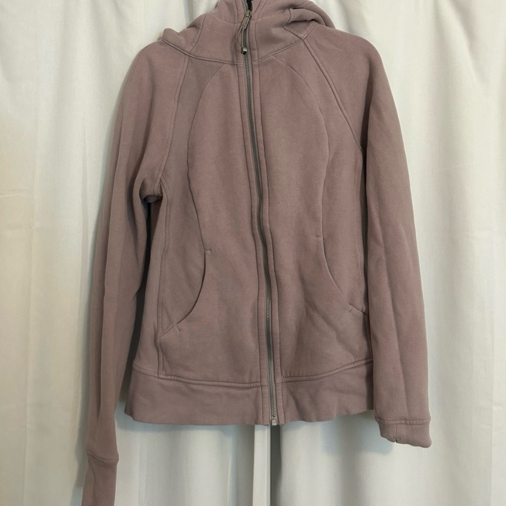 Lululemon 6 Violet Verbena Full Zip Scuba Hoodie Mauve Purple Pink